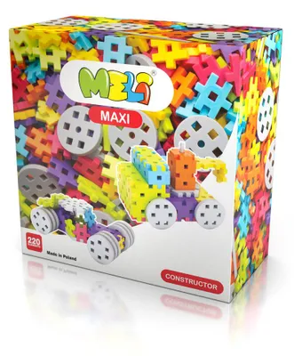 Produktbild von Meli Maxi Constructor Set – 220 Konstruktionsbausteine für Kinder ab 1 Jahr