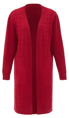 Produktbild von AODA damen strickjacke - weinrot, XS/S