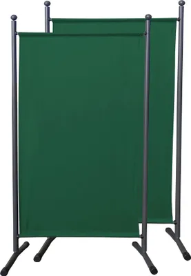 Produktbild von 2 Stück Paravent 180 x 78 cm Grün - Raumteiler Stellwand Blickdicht Innen & Außen - Garten & Balkon Sichtschutz Trennwand