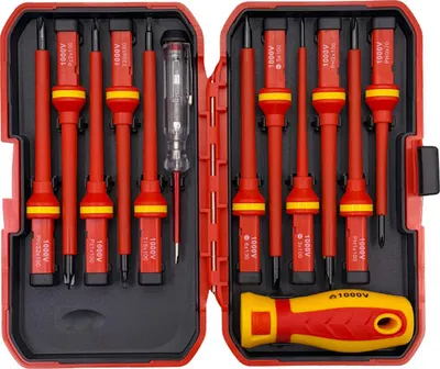 Produktbild von 13-teiliges 1000-V-Elektronik-Schraubendreher-Set mit Isolierung, Elektriker-Handwerkzeug