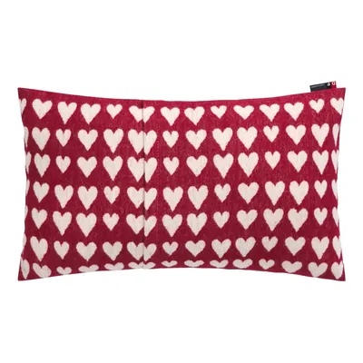 Produktbild von David Fussenegger Kissenhülle Herzen 30x50 cm Bordeaux GRS