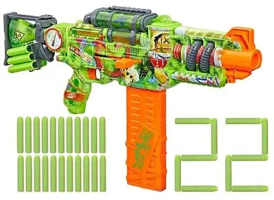 Zdjęcie produktu dla Wyrzutnia strzałek nerf zombie corrupter dla dzieci zestaw 22