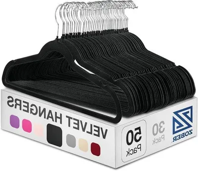 Obrázek produktu pro Černé protiskluzové ramínka, 50 kusů, otočná