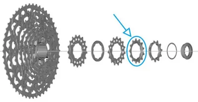 Produktbild von SHIMANO Ritzel für CS-LG700 - 13 Zähne.