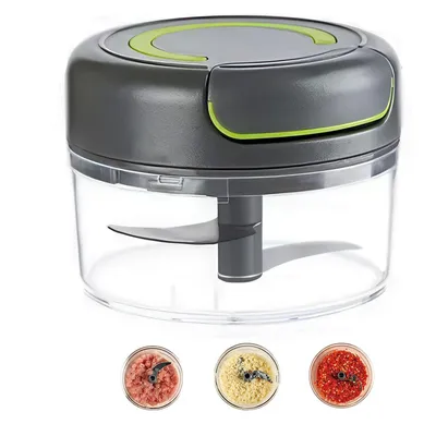 Produktbild von Manueller Zwiebelhacker, multifunktionaler Zwiebel-Julienneschneider, Deckel-mit-Funktion,einfach zu ziehen, für Zwiebeln, Knoblauch, Nüsse geeignet