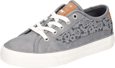 Produktbild von Mustang Damen Sneaker Schnürschuh floral Häkelspitze 1272-309, Größe:37 EU, Farbe:Blau