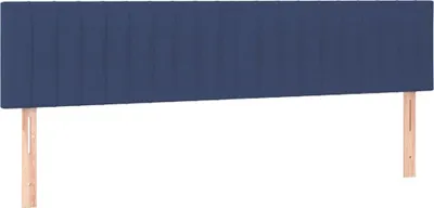 Produktbild von vidaXL Kopfteile Blau 200x5x78/88 cm Stoff