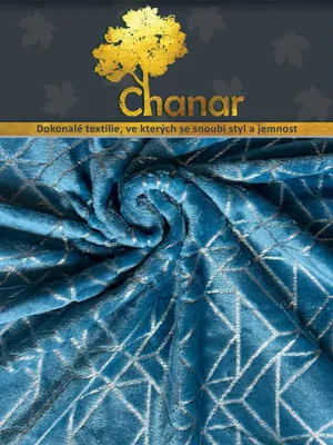 Obrázok produktu pre Mikrofleecová deka 150x200 cm modrá a strieborná