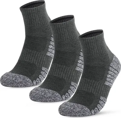 Produktbild von Herren 3 Paar Wandersocken Outdoor Socks Sportsocken Casual Baumwolle Crew Socken fuer Wandern Trekking Walking (43-46 )