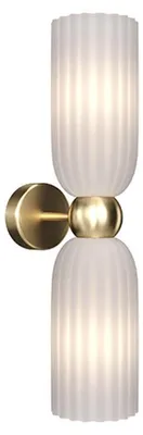 Immagine prodotto di Applique Contemporanea Antic Metallo Oro 2 Luci Diffusore In Vetro