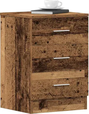 Zdjęcie produktu dla vidaXL Szafki nocne 2 szt. Wygląd drewna z odzysku 38x35x55 cm materiał drewnopochodny