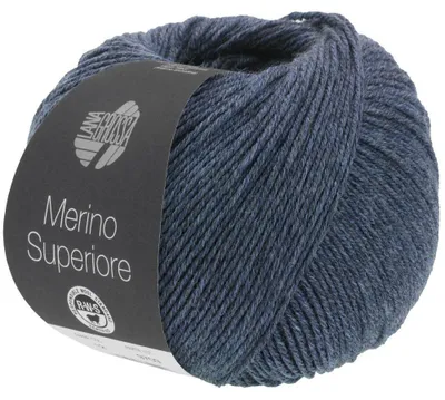 Produktbild von Lana Grossa Merino Superiore 022 Jeansblau 50g