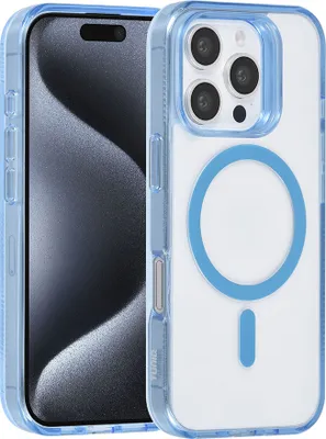 Immagine prodotto di Custodia posteriore TUNIQ per iPhone 16 Pro - Silicone Magsafe - Blu