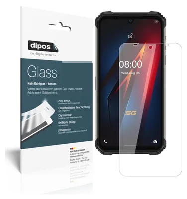 Produktbild von 2x Schutzfolie für Ulefone Armor 8 - Anti-Shock 9H Folie dipos Glass Kunststoffglas