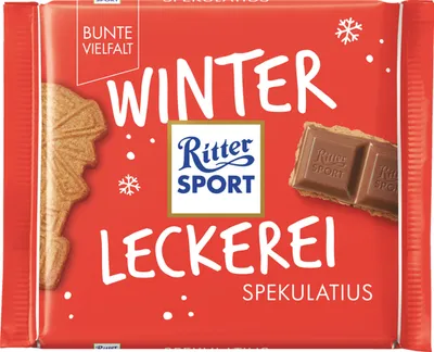 Produktbild von Ritter Sport Spekulatius Winterleckerei Keks mit Creme Füllung 100g