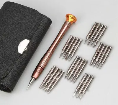 Produktbild von Schraubendreher Set 25 Mini Feinmechaniker Spitzen aus Edelstahl