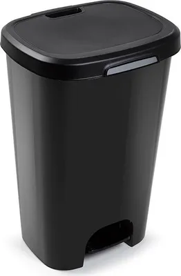 Produktbild von Treteimer - schwarz - Kunststoff - 50 l