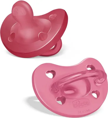 Produktbild von Chicco PhysioForma Silikon-Schnuller 16-36 Monate, weiches und sanftes Schnuller-Set, unterstützt die physiologische Atmung und fördert die richtige Entwicklung des Mundes, rosa 16-36 Monate Rosa