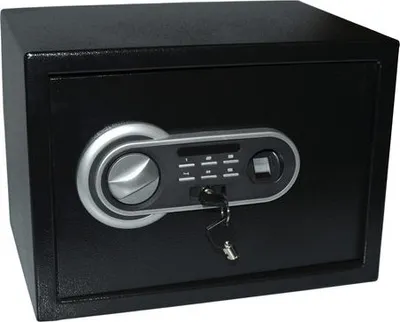 Produktbild von 1x Tresor Safe Fingerprint inkl. Schlüssel  352 x 250 x 250 mm 15,7 l schwarz
