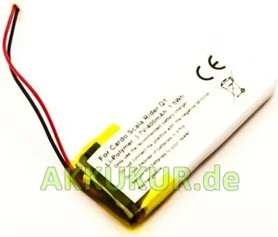 Produktbild von Akku passend für den Cardo Rider Q1, Scala Rider Q1, Q3, Scala Rider Q3, FM, Solo Akku WW452050PL, WW452050PL_C