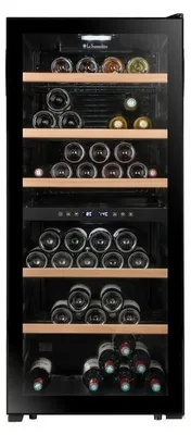 Produktbild von La Sommelière LS102DZBLACK, Freistehend, 102 Flasche(n), G, SN-ST, Schwarz