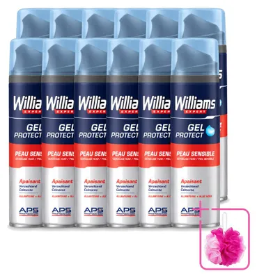 Obrázek produktu pro 12 kusů holicího gelu Williams Expert pro citlivou pokožku - 200 ml - výhodná sada