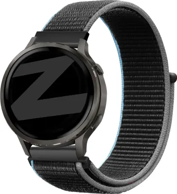 Produktbild von Bandz Nylon-Laufband (22mm) - Geeignet für Garmin Vivoactive 4 / Garmin Venu 2 / Garmin Venu 3 / Garmin Forerunner 255 / Garmin Forerunner 265 / Garmin Forerunner 570 - 47mm / Garmin Venu 4 - 45mm - Dark Grey