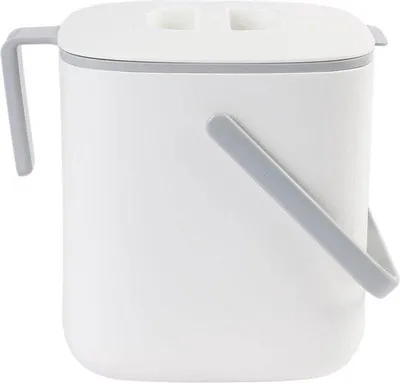 Produktbild von Famanu Kompostbehälter für die Küche - einfach zu reinigende Lebensmittelabfallbox - 26 L - Weiß