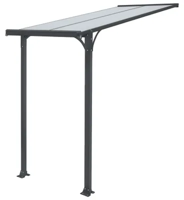 Produktbild von Haustürvordach Vordach Aluminium Polycarbonat Überdachung 150 x 150cm
