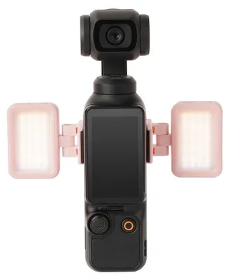 Image de Éclairage d'appoint tricolore à intensité variable pour DJI Osmo Pocket 4 / 3 Accessoire rose pour appareil photo