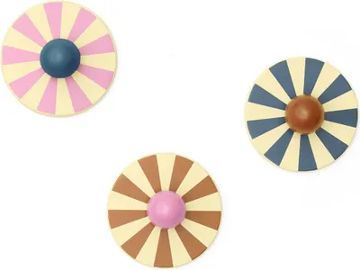 Produktbild von Kids Concept Hakenset 3er-Pack Zirkus - 4,4x10x10 cm Kleiderhaken Kinder