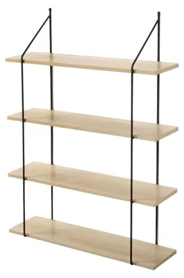Immagine prodotto di Calicosy - Scaffale a muro 4 livelli decorazione Legno - L60 cm