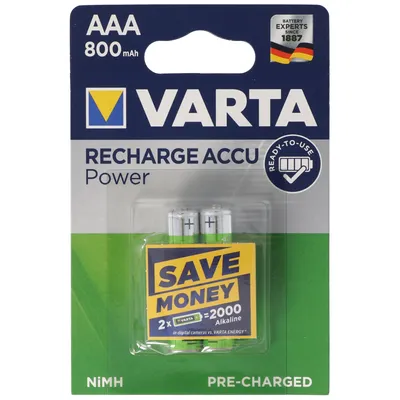Immagine prodotto di Batteria ricaricabile VARTA Ready2Use 2 x Micro 0,8 Ah Blister