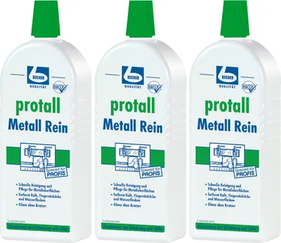 Produktbild von Dr. Becher protall Metall Rein 500ml entfernt Kalk & Wasserflecken (3er Pack)