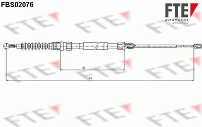 Produktbild von FTE Handbremsseil Seilzug Feststellbremse für VW GOLF VI (5K1) Hinten Rechts 9250077