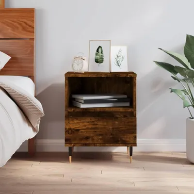 Obrázok produktu pre vidaXL Nočný stolík Smoked Oak 40x35x50 cm odvodený výrobok z dreva