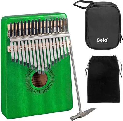Image de Sela SE248 Kalimba Acajou 17 Vert