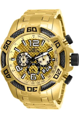 Produktbild von Invicta Pro Diver - SCUBA 25854 Herrenuhr - Quarzwerk - Edelstahl mit goldenem Zifferblatt - 50 mm