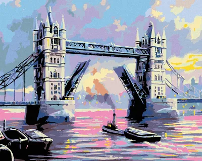Produktbild von Zuty - Malen nach Zahlen - TOWER BRIDGE LONDON, 40x50 cm, ohne Keilrahmen