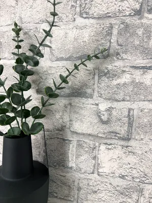 Produktbild von NEWROOM Tapete Grau Vliestapete Stein - Steintapete Modern Hellgrau Ziegelstein Klinker Steinoptik Backstein