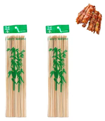 Obrázek produktu pro Bambusové špejle, ekologické, univerzální pro grilování a přípravu předkrmů, 20 cm, 180 kusů