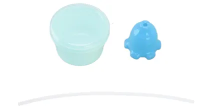 Produktbild von Trinkbecherkappe, auslaufsicher, weiche Silikon-Trinkhalmdeckel in Oktopusform, für Kleinkinder, Kinder, Blau