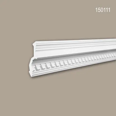Produktbild von PROFHOME 150111 Eckleiste aus Polyurethan Deckenleiste Stuckleiste 2 m