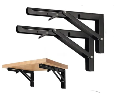 Imagen del producto de Soportes plegables s para estantes, para montaje en pared