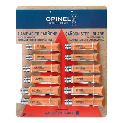 Produktbild von Opinel Sammler Karte mit 12 verschiedenen Messern aller Größen