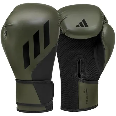 Produktbild von Adidas Speed Tilt 200 Boxhandschuhe - Grün/Schwarz - 14 oz.