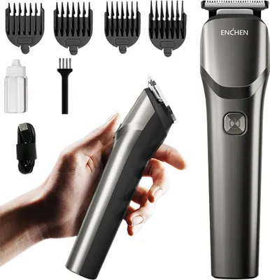 Zdjęcie produktu dla Enchen BEARDO 2 Maszynka do strzyżenia włosów brody 4 końcówki TRYMER
