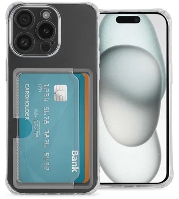 Obrázok produktu pre imoshion Mäkké zadné puzdro s držiakom na karty pre Apple iPhone 15 - Transparentné