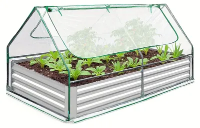 Productafbeelding van hoogtebaktuin - moestuinbak - kweekbak - plantenbak - kruidentuin - verzinkt metaal