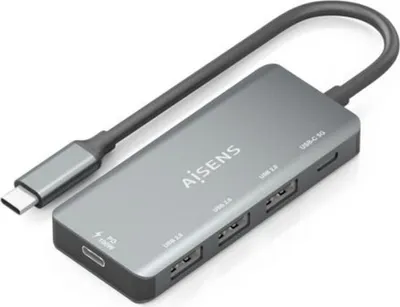 Productafbeelding van AISENS A109-0945, Kabel, USB 3.2 Gen 1 (3.1 Gen 1) Type-C, 100 W, grijs, 5 Gbit/s, aluminium
